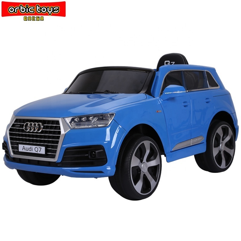 Wholesale Licensed Audi Q7 kids electric toy car children ride on remote control car battery powered rechargeable car