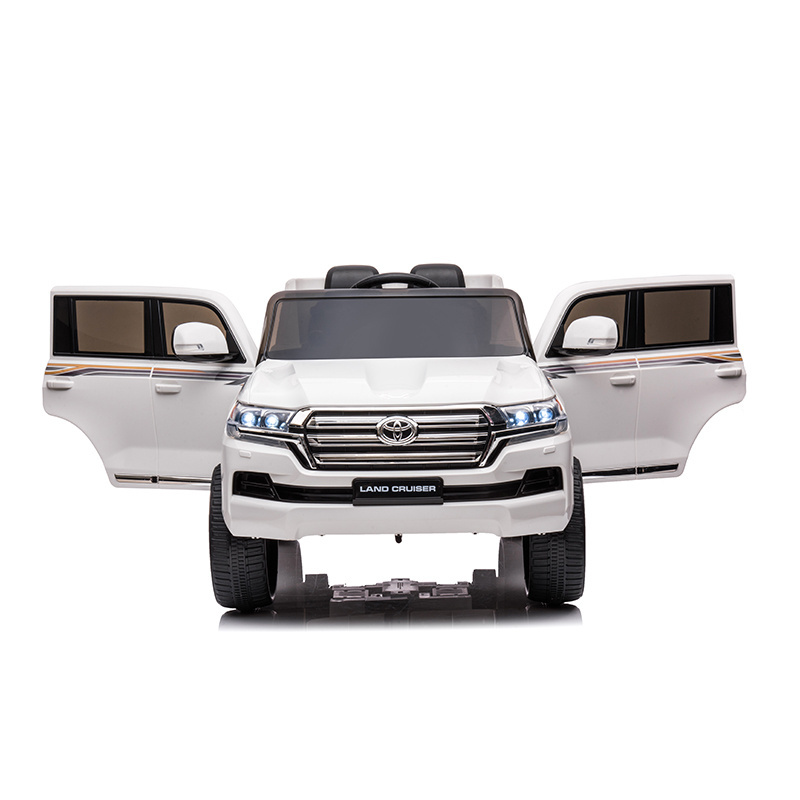 Toys for Kids Toyota Land Cruiser Licensed Pedal-Powered 12V Ride-on Car with MP3 Function for Ages 2-4 Years ABS EVA Wheels