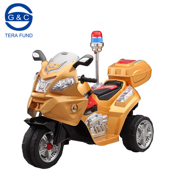 Cute kids electric motorcycle police alarm light electronic kids motorcycle