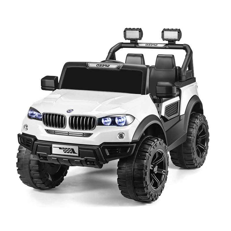 12V Ride on Truck, Dual Drive Electric Battery Powered Kids Toddler Motorized Off-Road Vehicles Toy Car BR21B