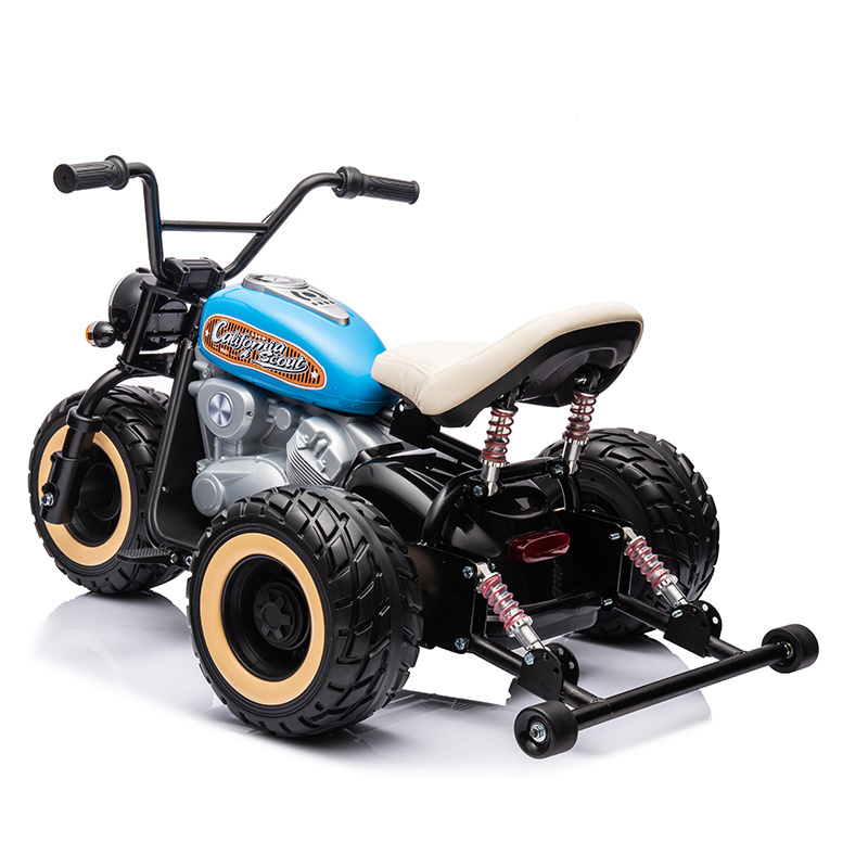 2024 Brushless Motor Kids 24v Electric Motorcycle Lifting Front Wheel Car Play Motorcycle Electric Motorcycle For Teenager