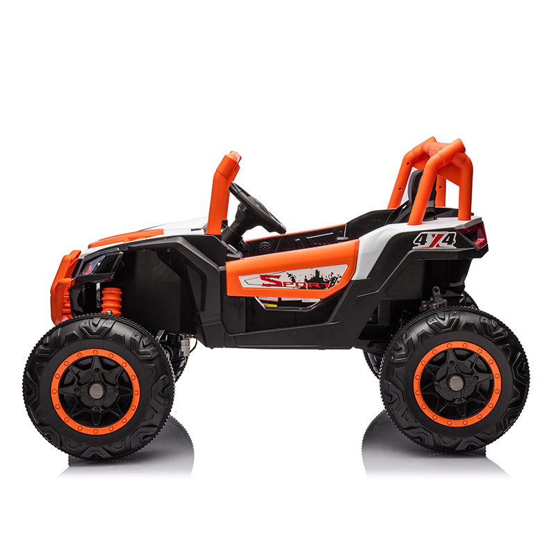 2024 Newest 2.4G R/C Kids Electric 4X4 Jeep Unisex Toy with 24V Battery 12V7AH Wheel Power for 2-4 Years Plastic PP Material