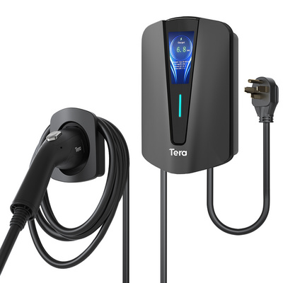 Tera J1772 EV Charger Q8 20FT Charging Cable Level 2 Electric Vehicle Charging Station up to 40A Tesla Adapter evse charger