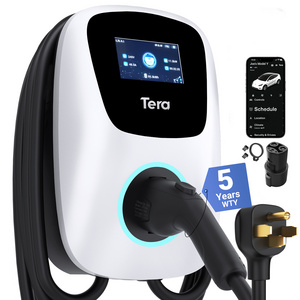 Tera US 11kw portable ev charger Level2 J1772 48A 240V IP66 Wall Electric Vehicle Charging Station APP Control W01