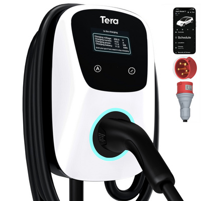 TERA W01 AM EU ac ev charger electric vehicle charging station wallbox 7kw type 1 16a ac ev charger