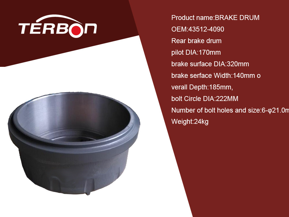 Auto Parts Brake Drum  for   Nissan condor UD motor FE6