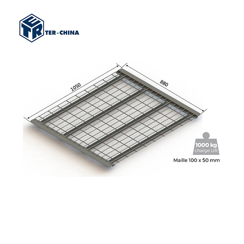 1000Kg Flared Wire Mesh Decking Heavy Duty Load Rack Shelving System Hot Dip Galvanized or Zinc