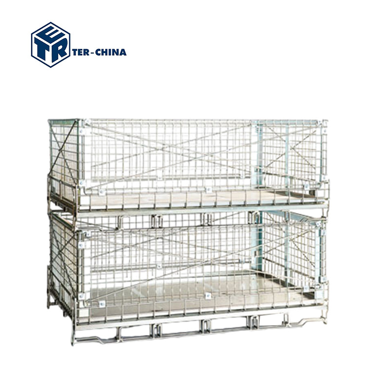 1730x1150xH702mm Storage Collapsible Stackable Wire Mesh Container Cage Stillage