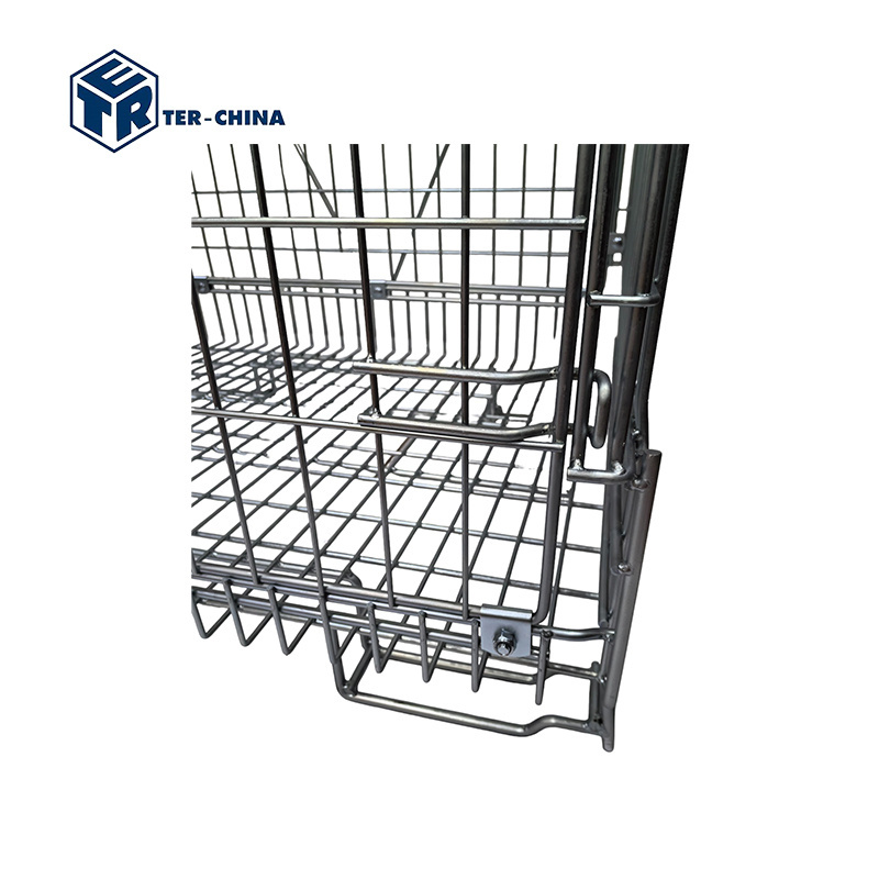 1200x1010xH1200 T28 PET Preform Bin Pallet Cage Box Wire Metal Container for Storage