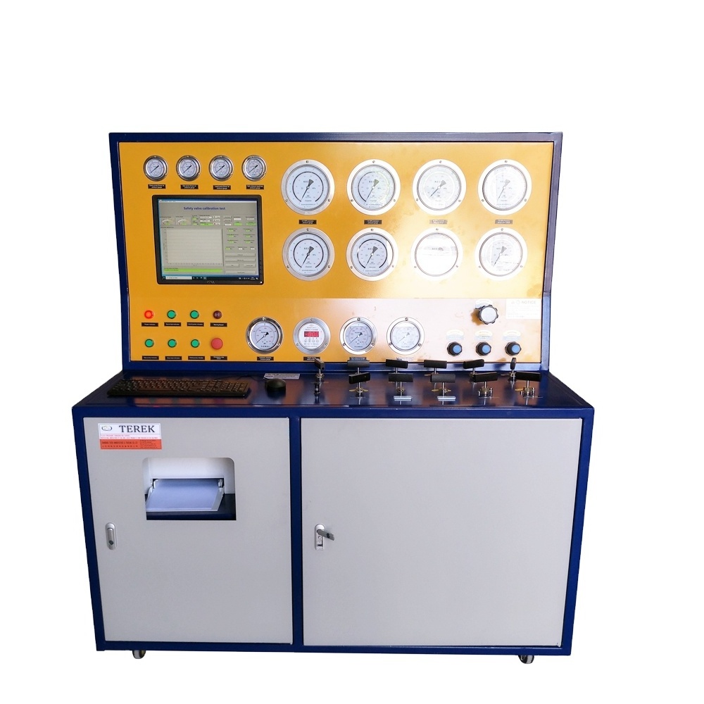 Terek brand High pressure air driven pump hydraulic safety relief valve test bench for sale