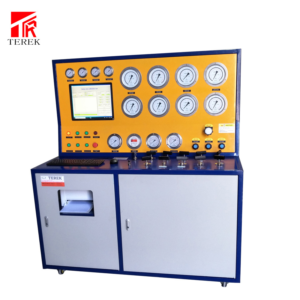 Terek brand High pressure air driven pump hydraulic safety relief valve test bench for sale