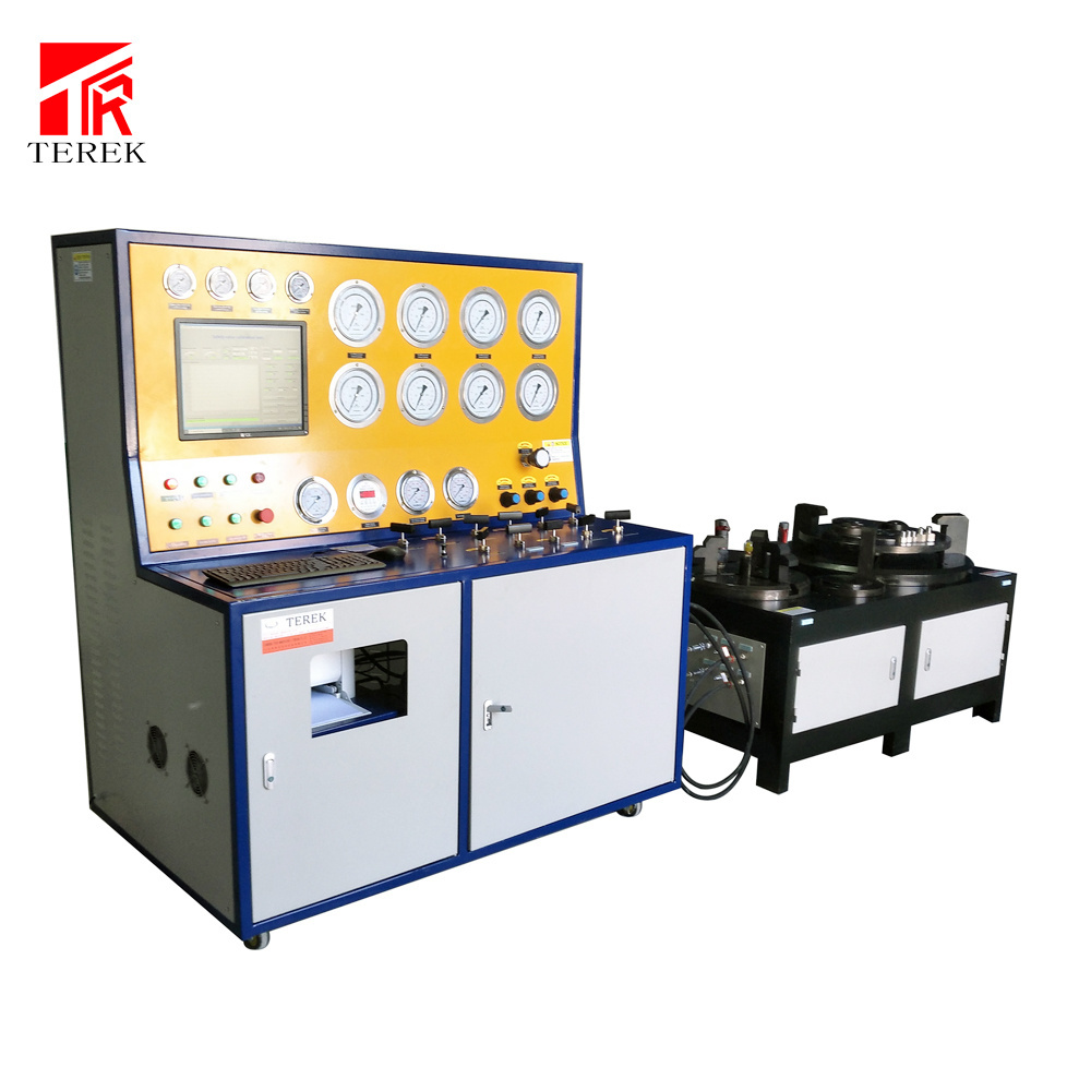 Terek brand High pressure air driven pump hydraulic safety relief valve test bench for sale