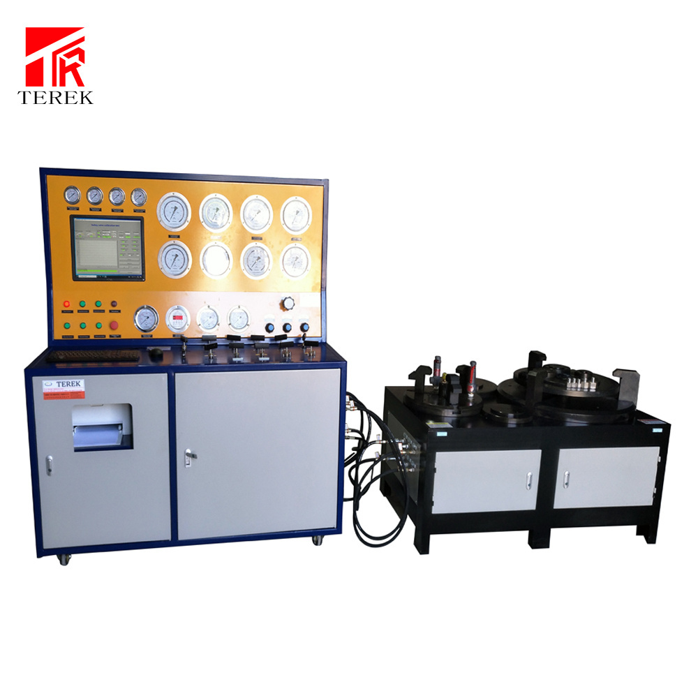 Terek brand High pressure air driven pump hydraulic safety relief valve test bench for sale