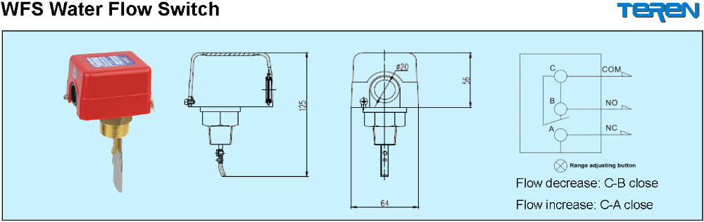 water differential pressure flow switch