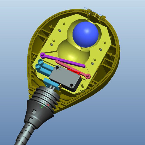 Cable float level switch for controlling the pump valve or alarm