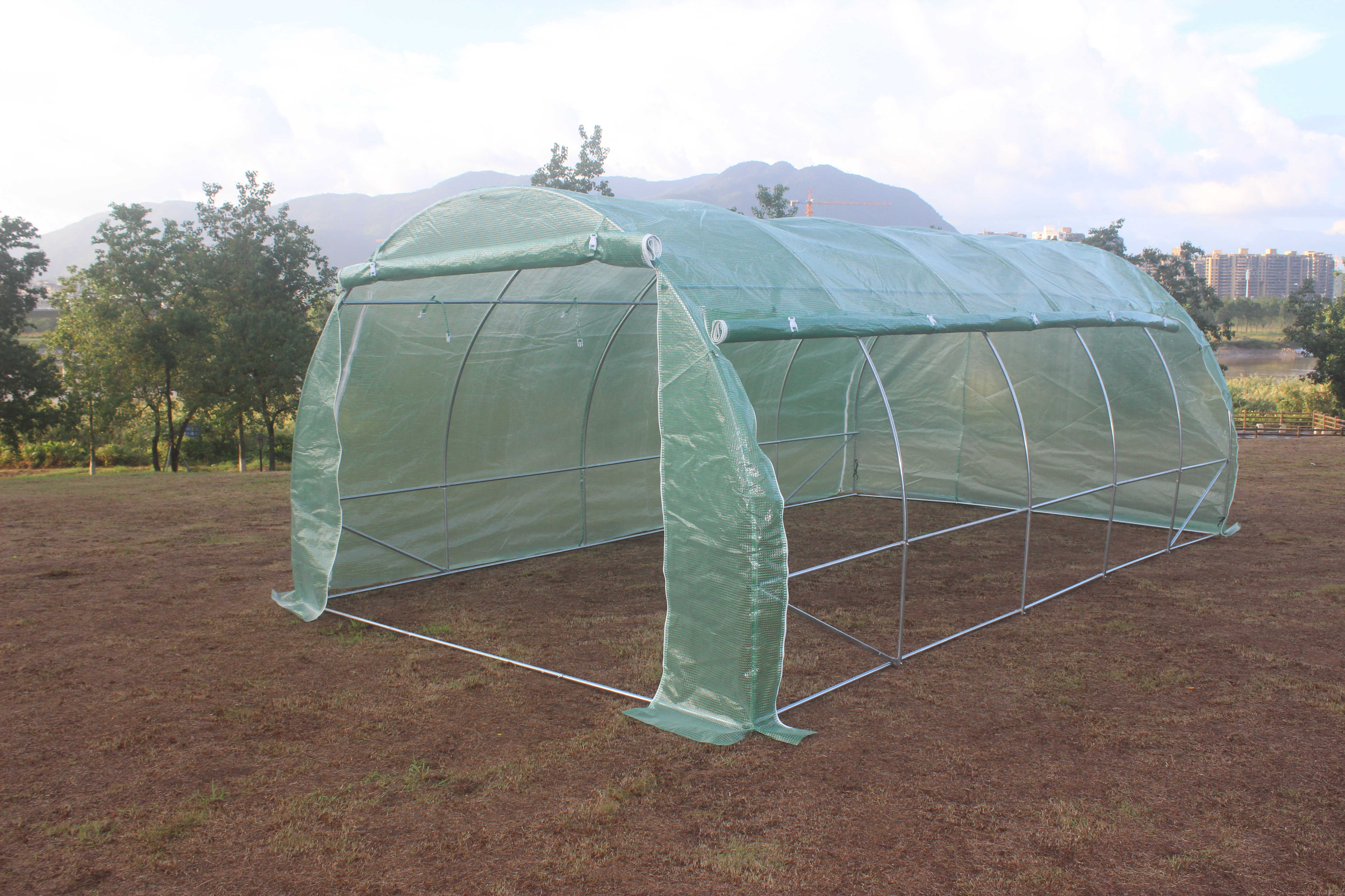 Agricultural Polytunnel Garden Tunnel Greenhouse For Outdoor Plant Growing