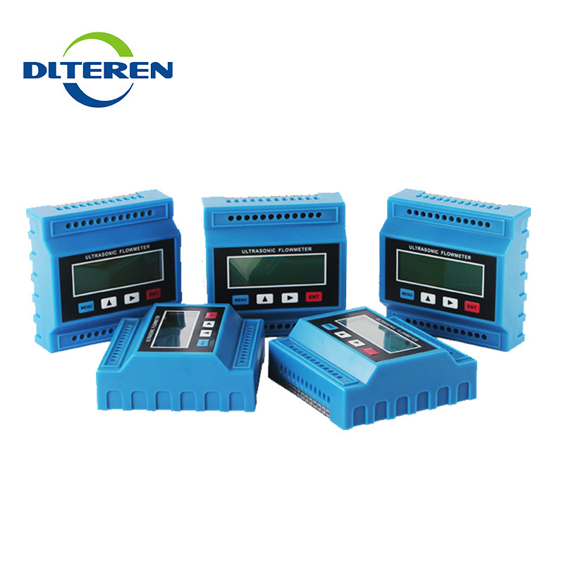 DTI-100M Cheap Price Digital Flow Meter Water Modular Ultrasonic Flowmeter wih TM-1 Sensors for DN25-100