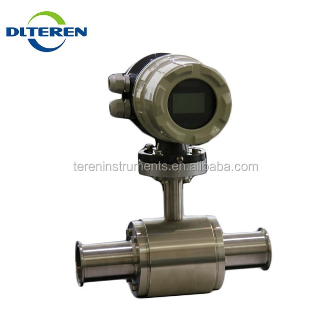 Teren Magnetic Juice liquid Sugar Sanitary Flow meter 0.5% Accuracy Stainless steel Flow meter