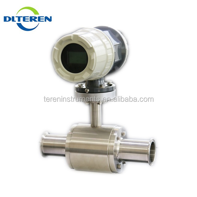 Teren Magnetic Juice liquid Sugar Sanitary Flow meter 0.5% Accuracy Stainless steel Flow meter