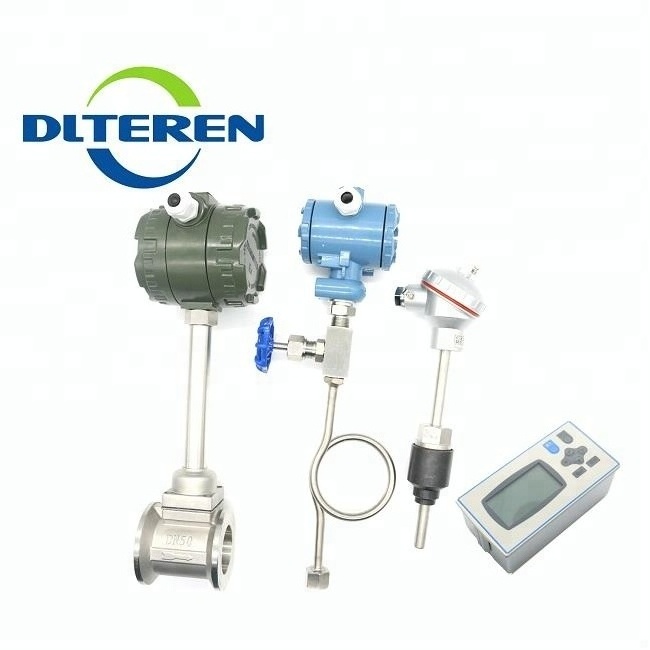 DLTEREN Cheap Flowmeter RS485 Vortex Air Flow Sensor Steam Flow Transmitter Gas  LPG flow meter