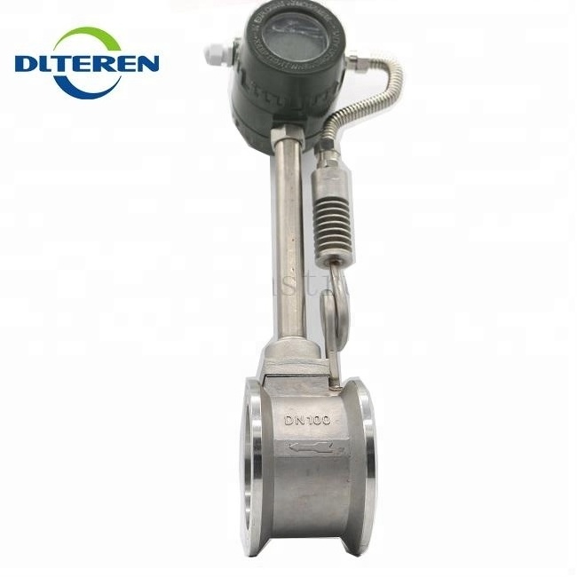 DLTEREN Cheap Flowmeter RS485 Vortex Air Flow Sensor Steam Flow Transmitter Gas  LPG flow meter