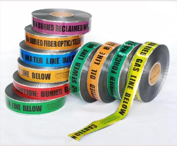 Detectable Underground Foil Pipe Marking Warning Tape