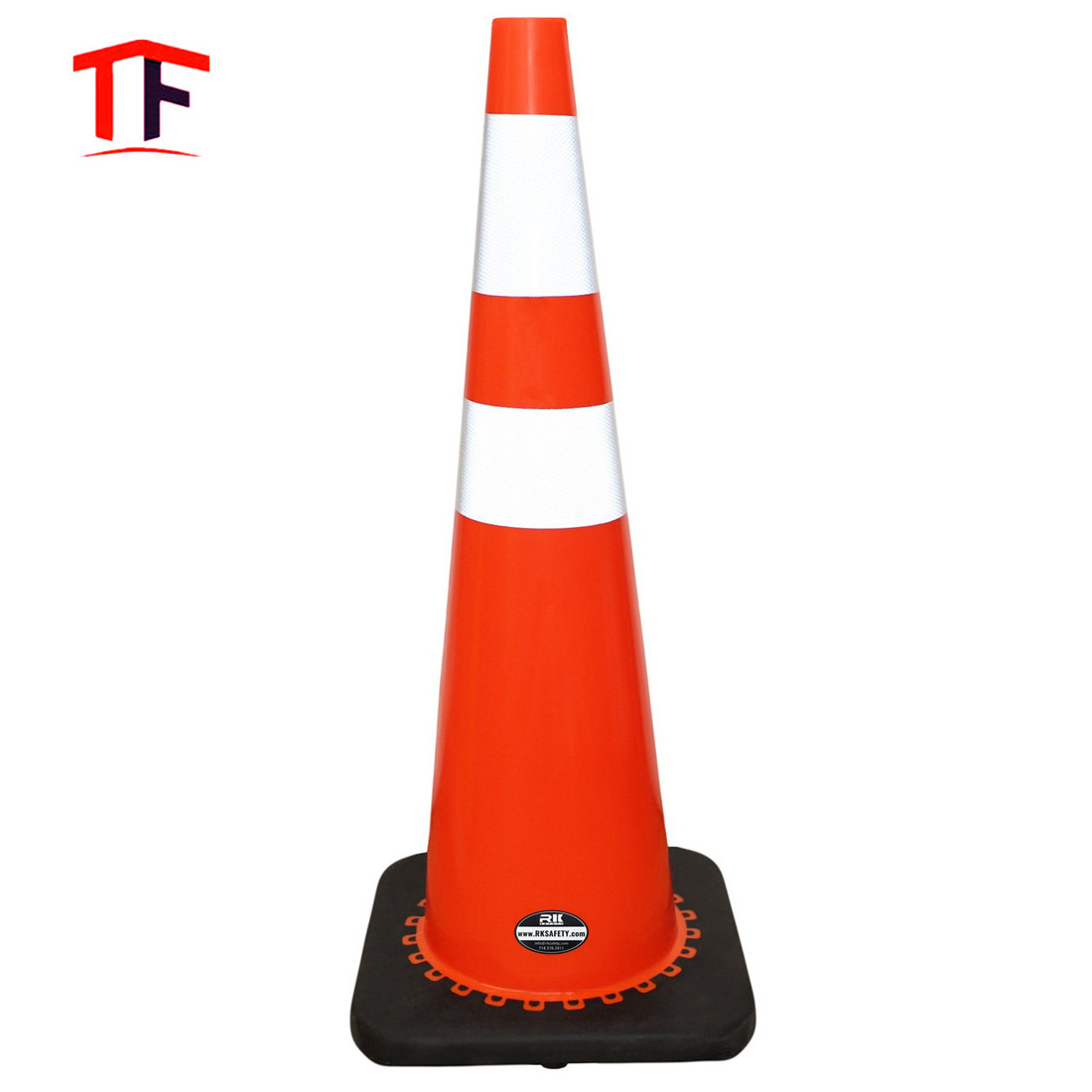 28 Inch Orange Reflectorized Traffic  Road Safety Cone