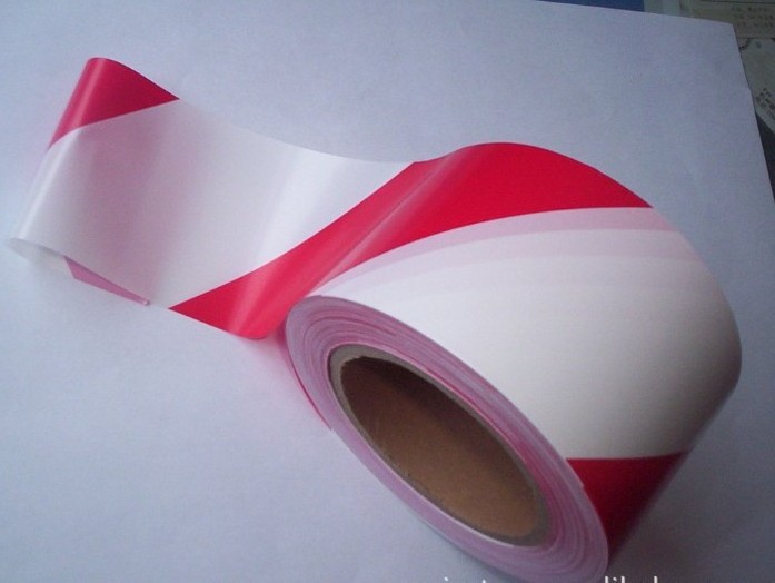 PE Red and White Danger Warning Tape Barricade Tape