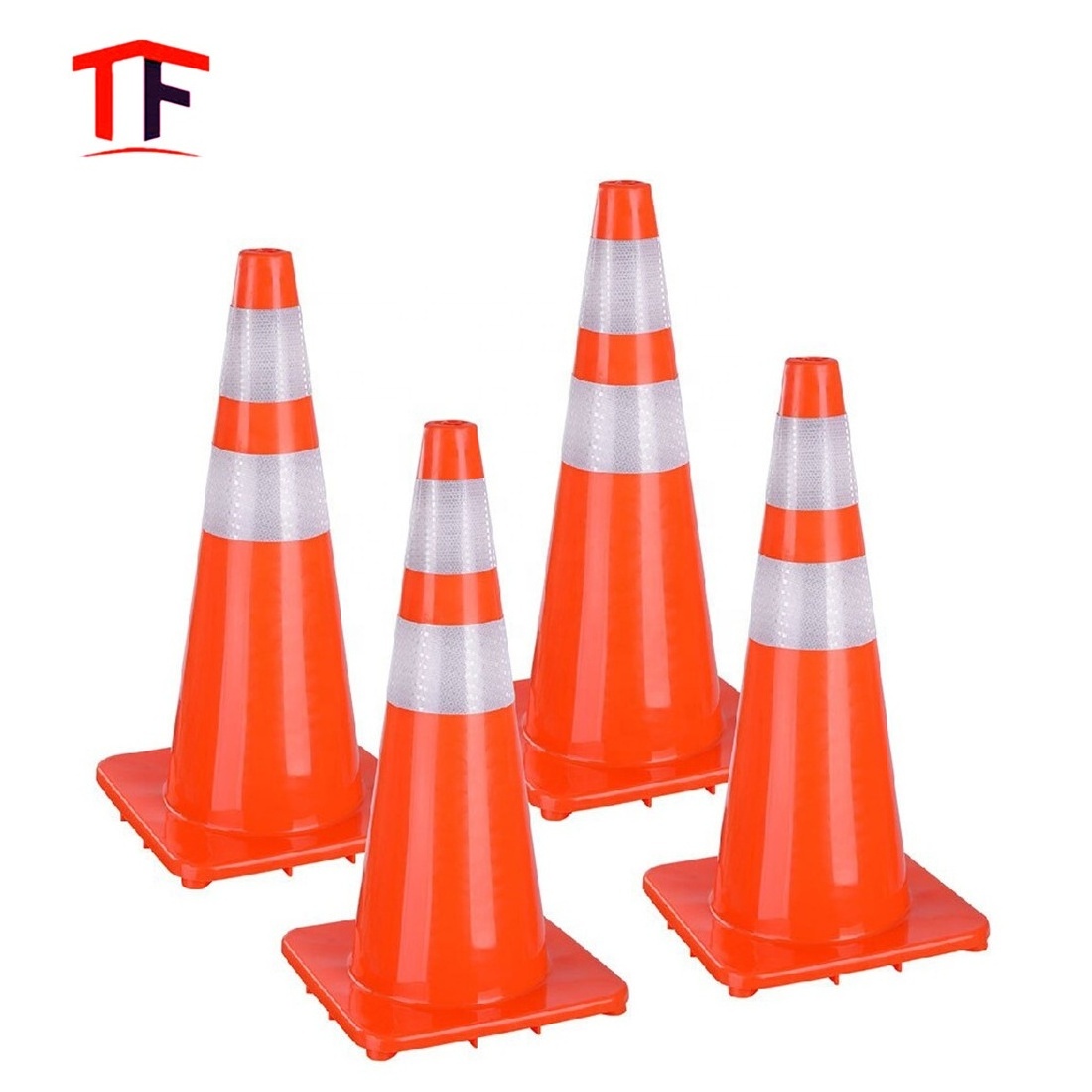 28 Inch Orange Reflectorized Traffic  Road Safety Cone