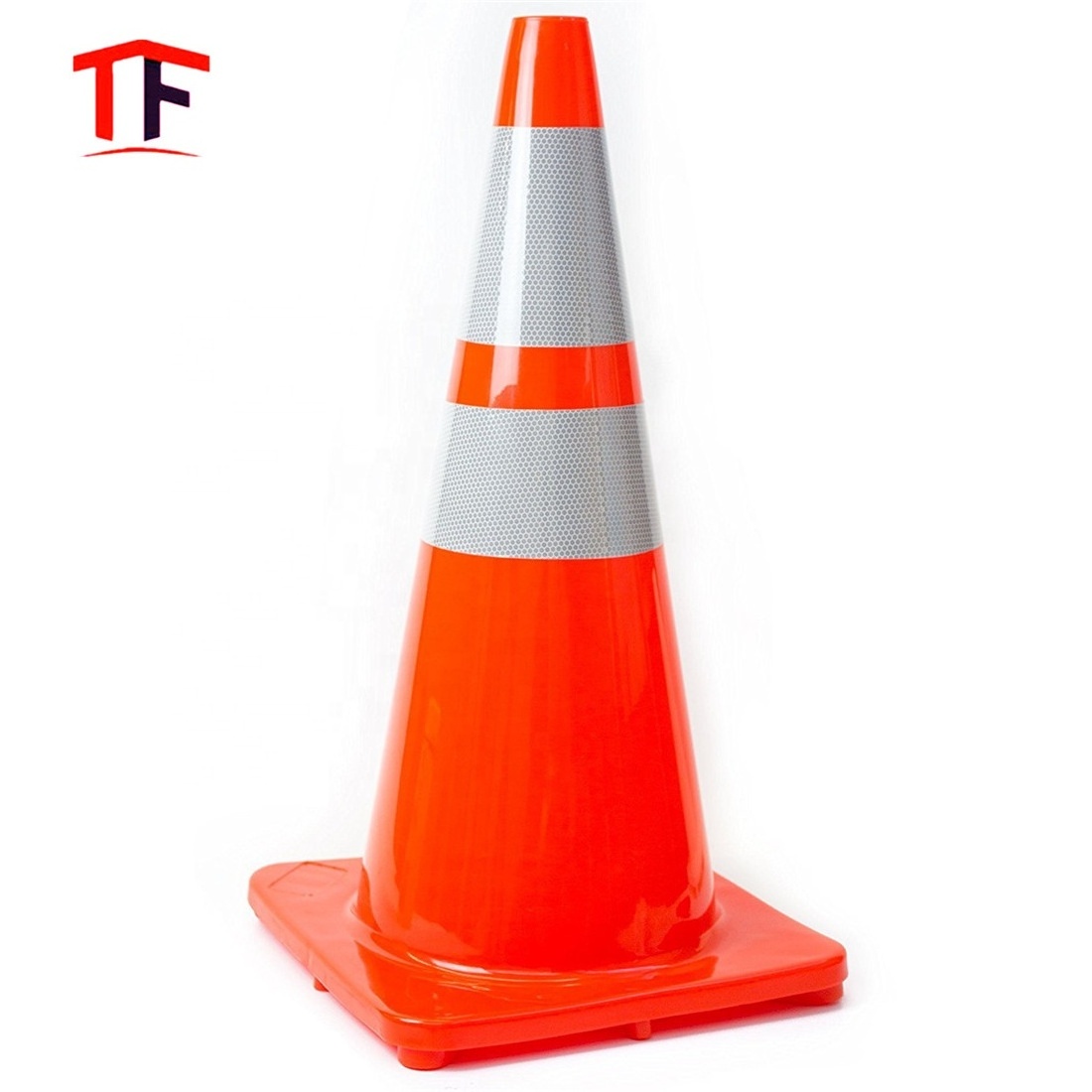 28 Inch Orange Reflectorized Traffic  Road Safety Cone