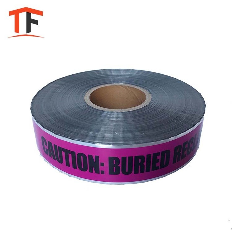 Aluminium Foil Underground Detectable Cable Pipe Marking Warning Tape