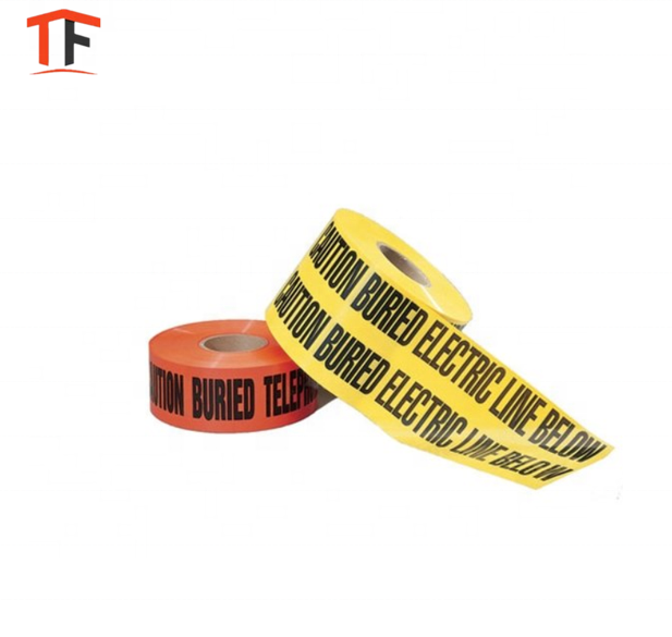 No-Adhesion Logo Warning Yellow PE Barrier Custom Caution Tape