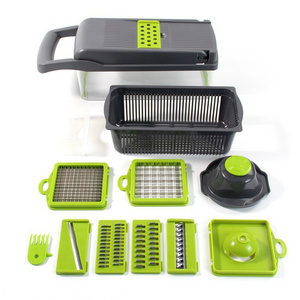 15 in 1 Vegetable Chopper Set Multifunctional Slicer With 8 Blades for Salad Potato Carrot Garlic