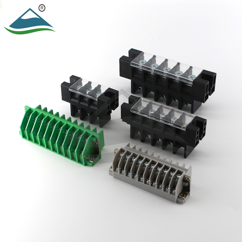 terminal block connection lug plate fixed terminal covered screw barrier 600V 25A TB-2504L