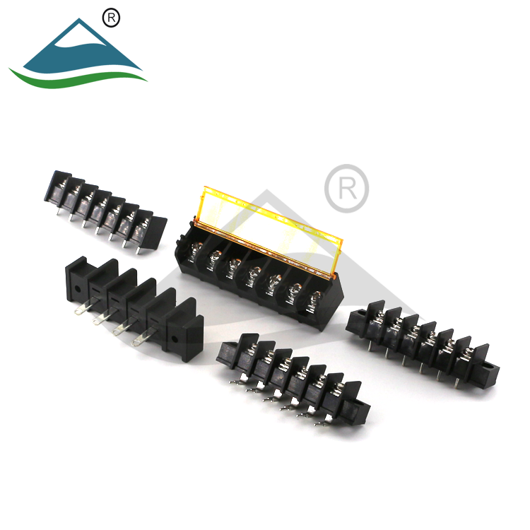 terminal block connection lug plate fixed terminal covered screw barrier 600V 25A TB-2504L