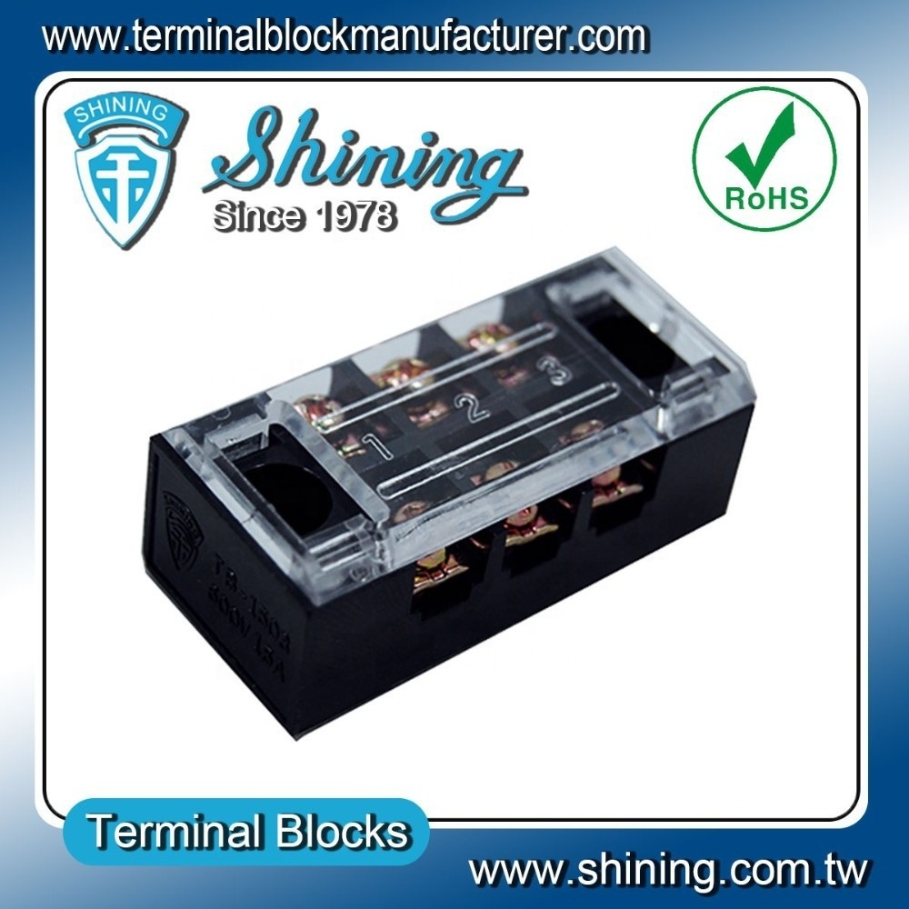 TB-3503 Fixed Type 35A 10mm2 Wire 3-Pole Terminal Block