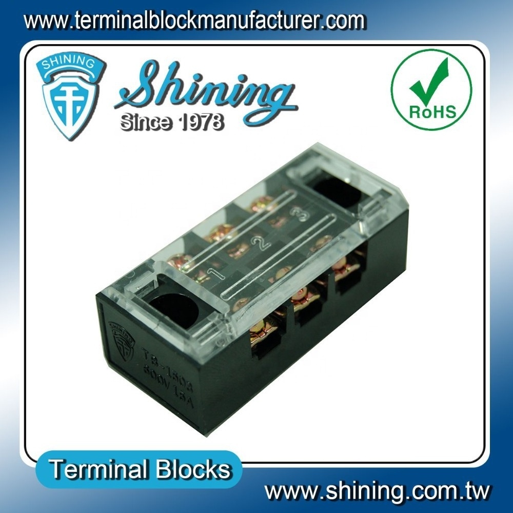 TB-3503 Fixed Type 35A 10mm2 Wire 3-Pole Terminal Block