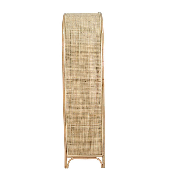 Selly Natural Rattan Wardrobe with Square Webbing