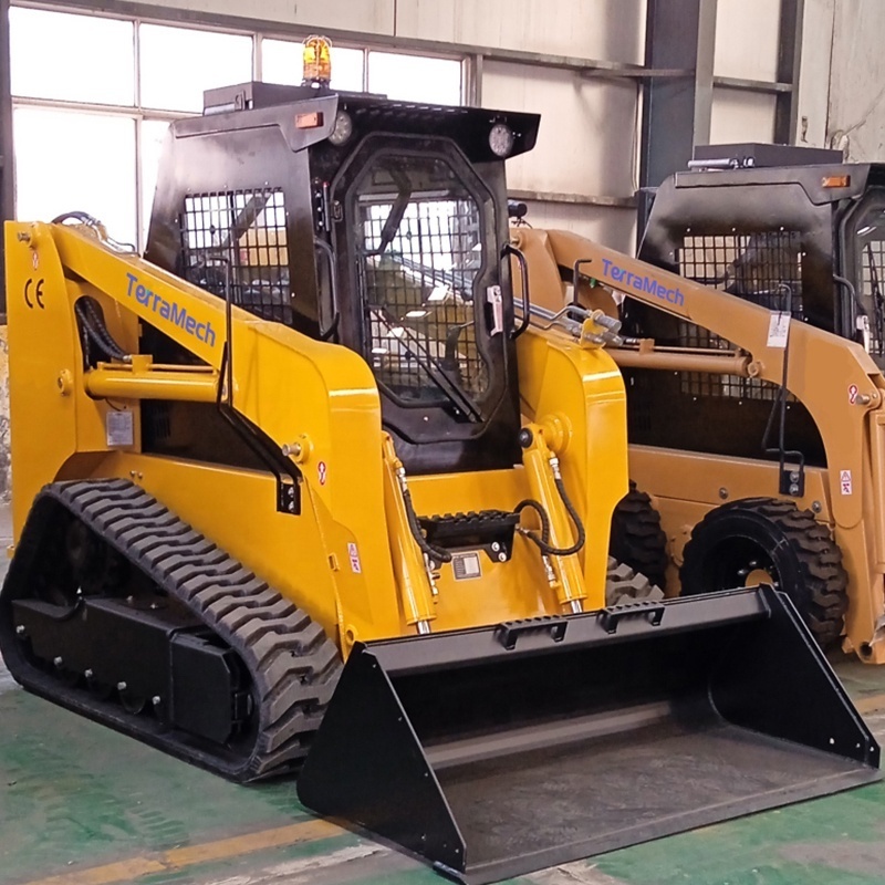 TerraMech ST110 Multiple Purposes Skid Steer Loader Accessories Front End Loader Track Type Skid Steer Loaders