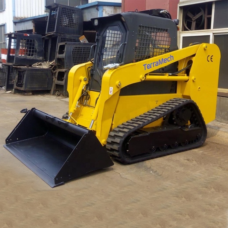 TerraMech ST110 Multiple Purposes Skid Steer Loader Accessories Front End Loader Track Type Skid Steer Loaders