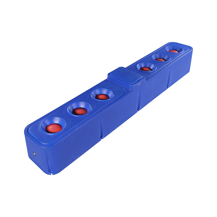 Terrui 4m Thermo Water Trough Blue Body With Red Balls Cattle Water Tank Trough Automatic Livestock Waterer