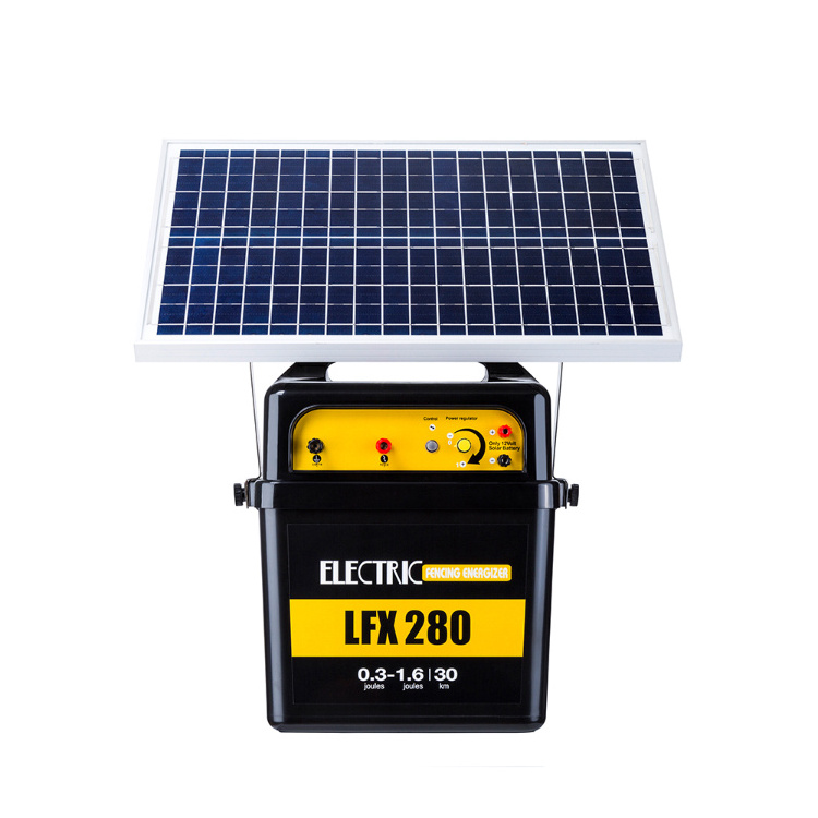 Livestock Farm Elephant  Solar Engerizer  Electric Fencing Battery Box Solar Powerful Electric Fence Energizer