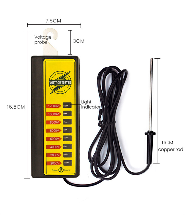 Farm Fence Equipment Electric Fence Digital Voltage Tester 7 kv Electric Fence Tester