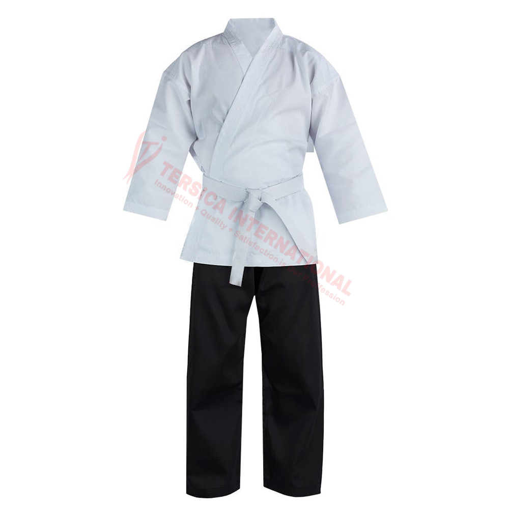 Karate Uniform With Elastic Waist Band Pant / Pure white Martial Arts Karate Uniform For Adults