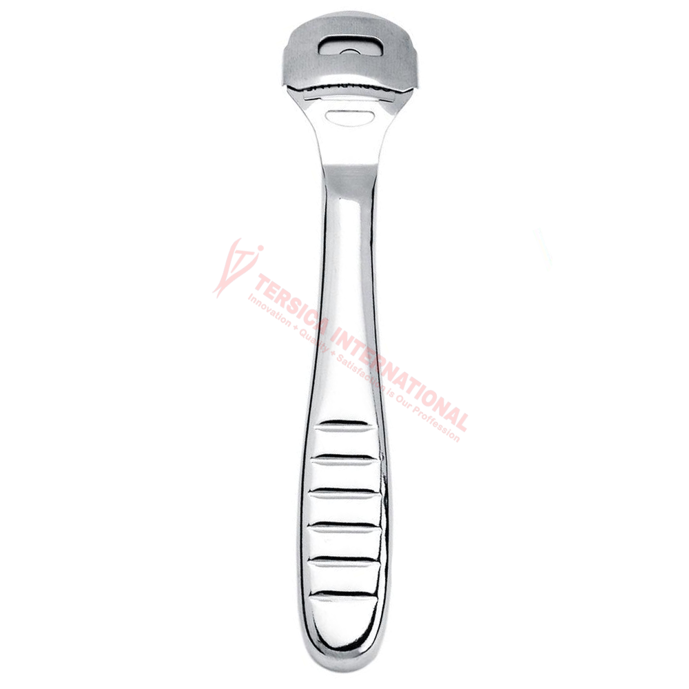 Single Sided Steel Handle Foot File Scraper / New Model Stainless Steel Foot Scraper