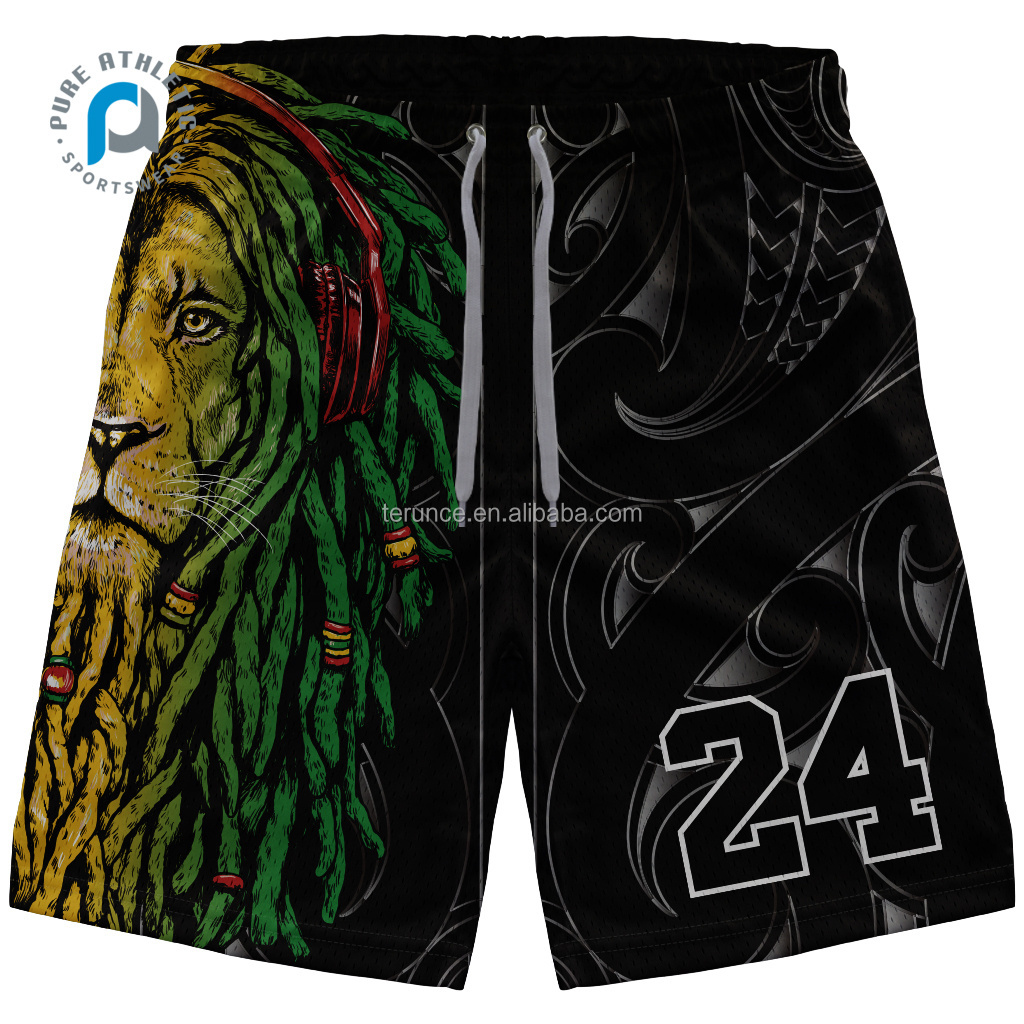 Pure 2024 new disegn custom rasta  mesh indigenous sublimation breathable basketball jersey and touch jersey sets