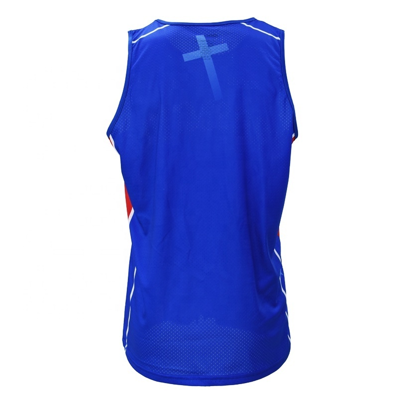 Pure 100% Polyester OEM Service Sublimation Blank Running Women's Ribbed Singlet With Custom Logo