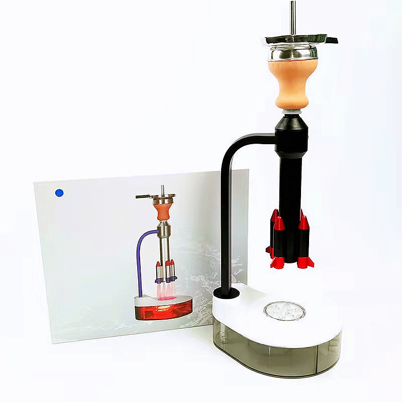 Factory Directly Sale Rocket Hookah with LED lights Arab Hookah for Bar Acrylic Hookah