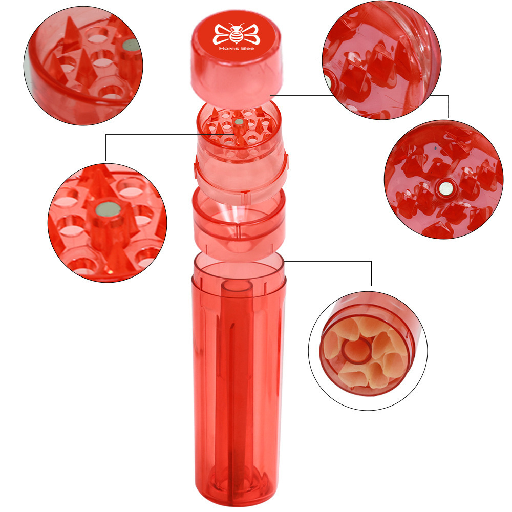 Hot Selling Manual Plastic Herb Grinder Smoking Grinder With Filler Grinder