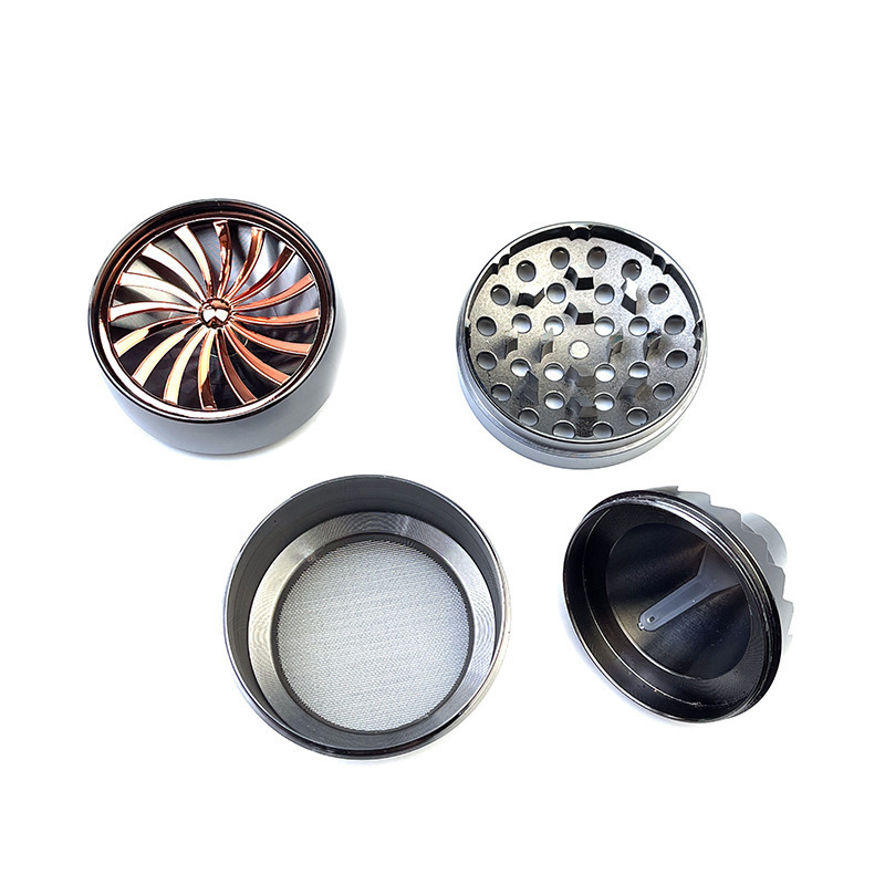 New Arrival Special Engine Design Dry Herb Grinder Smoking Crusher 2023 Zinc Metal Tobacco Herb Grinder